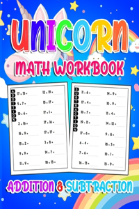 Unicorn Math Workbook ( Addition & Subtraction )