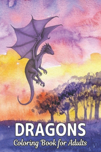 Coloring Book for Adults Dragons