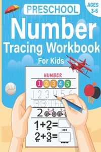 Preschool Number Tracing Workbook