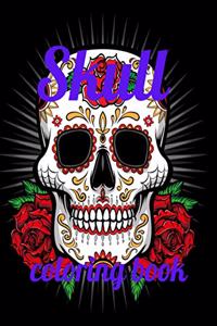 Skull coloring book