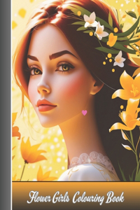 Flower Girls Coloring Book