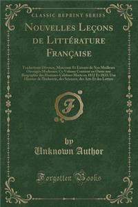 Nouvelles Leçons de Littérature Française