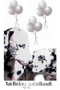 Dalmatian Birthday guest book