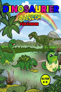Dinosaurier Malbuch für Kinder Alter 4-8