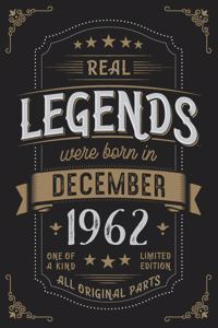 Real Legends were born in December 1962