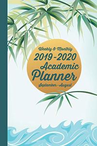 Weekly & Monthly 2019 - 2020 Academic Planner September - August