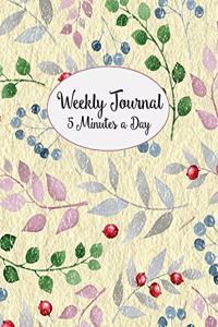 Weekly Journal 5 Minutes A Day