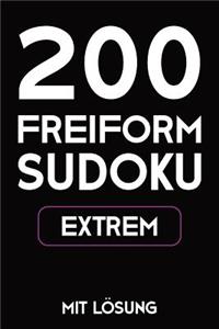 200 Freiform Sudoku Extrem Mit Lösung