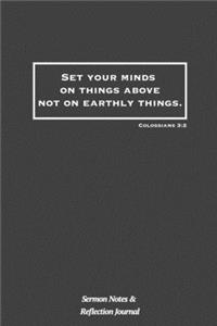 Set Your Minds On Things Above Not On Earthly Things