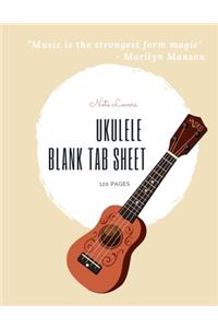 Ukulele Blank Tab Sheet