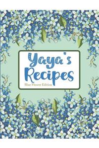 Yaya's Recipes Blue Flower Edition