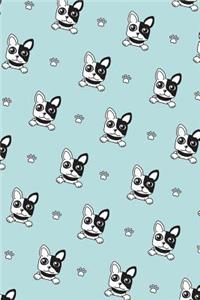 French Bulldog Dot Grid Journal
