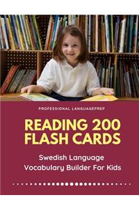 Reading 200 Flash Cards Swedish Language Vocabulary Builder For Kids