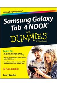 Samsung Galaxy Tab 4 Nook For Dummies