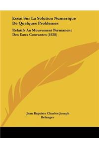 Essai Sur La Solution Numerique De Quelques Problemes