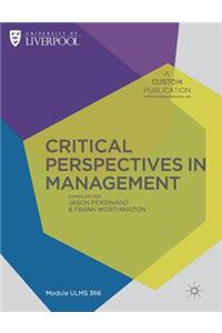 Custom Liverpool Critical Perspectives in Management Ulms366