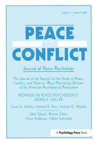 Pioneers in Peace Psychology