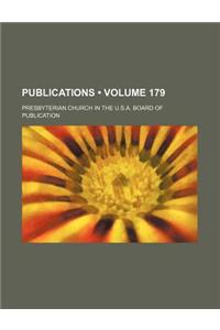 Publications (Volume 179)