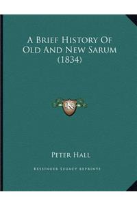 A Brief History Of Old And New Sarum (1834)
