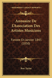 Annuaire De L'Association Des Artistes Musiciens