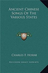 Ancient Chinese Songs Of The Various States