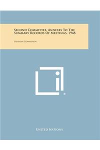 Second Committee, Annexes to the Summary Records of Meetings, 1948