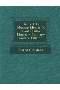 Dante E La Musica