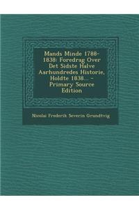 Mands Minde 1788-1838
