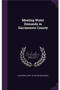 Meeting Water Demands in Sacramento County