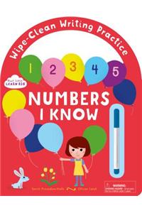 Numbers I Know: Wipe-Clean Writing Practice