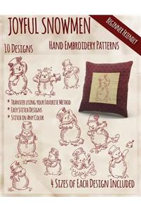 Joyful Snowmen Hand Embroidery Patterns