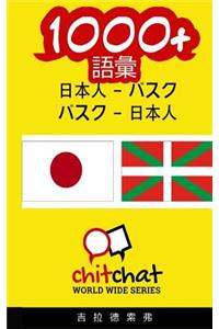 1000+ Japanese - Basque Basque - Japanese Vocabulary