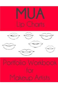 MUA Lip Charts Portfolio Workbook for Makeup Artists