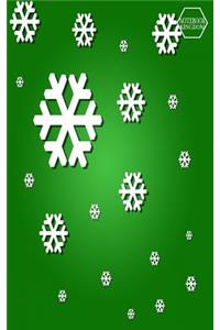 Notebook Kingdom: Snowflake Journal/Diary, Lined Paper, 100 Pages, 5x8, Composition Book, Snowflake Design