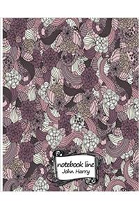 Romantic Flowers Pattern Journal