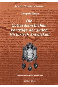 Gottesdienstlichen Vortrag Der Juden, Historisch Entwickelt