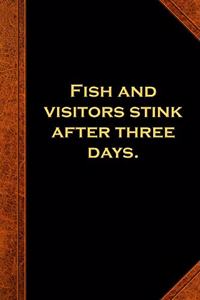 2020 Daily Planner Ben Franklin Quote Fish Visitors Vintage Style 388 Pages