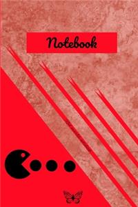 Red marble notebook