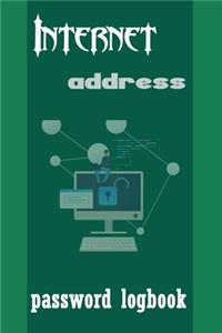 Internet address password logbook