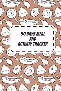 90 Days Meal and Activity Tracker