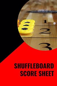 Shuffleboard Score Sheet