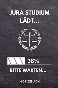 Jura Studium lädt... 38% Bitte warten... Notizbuch