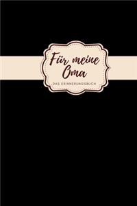 Für meine Oma das Erinnerungsbuch