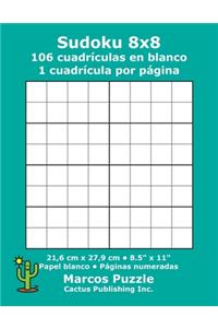 Sudoku 8x8 - 106 cuadrículas en blanco