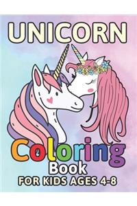 Unicorn Coloring Book for Kids Ages 4-8
