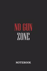 No Gun Zone Notebook