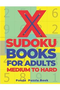 X Sudoku Books For Adults Medium To Hard