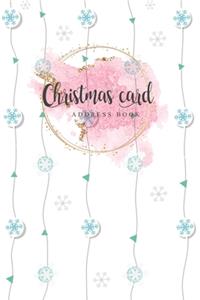 Christmas card address book