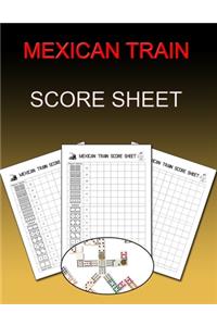 Mexican Train Score Sheet