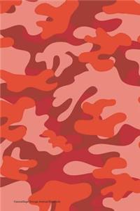 Camouflage Orange Journal Notebook